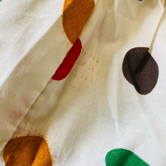 Polka Dot Ruffle Top Girl’s Size 3T Mustard Short - Picture 6 of 6